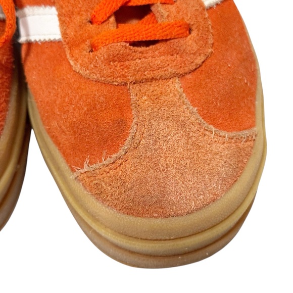 adidas Orange and White Women's Sneakers - Picture 6 of 12